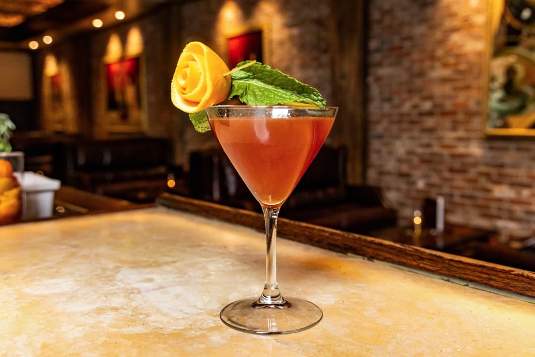 Cocktail at Red Phone Booth in Miami