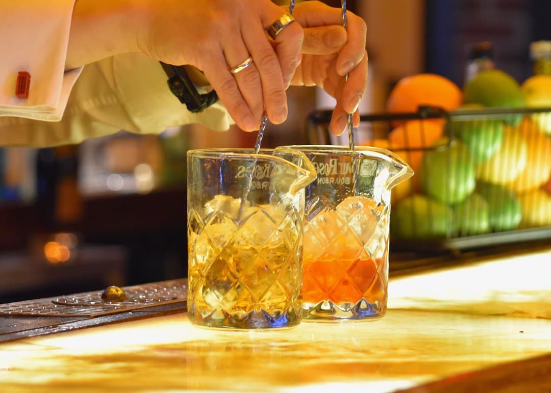 Cocktails at Red Phone Booth in Miami