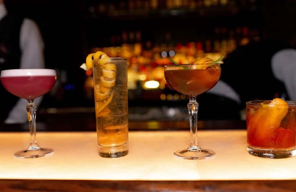 Cocktails at Red Phone Booth in Miami