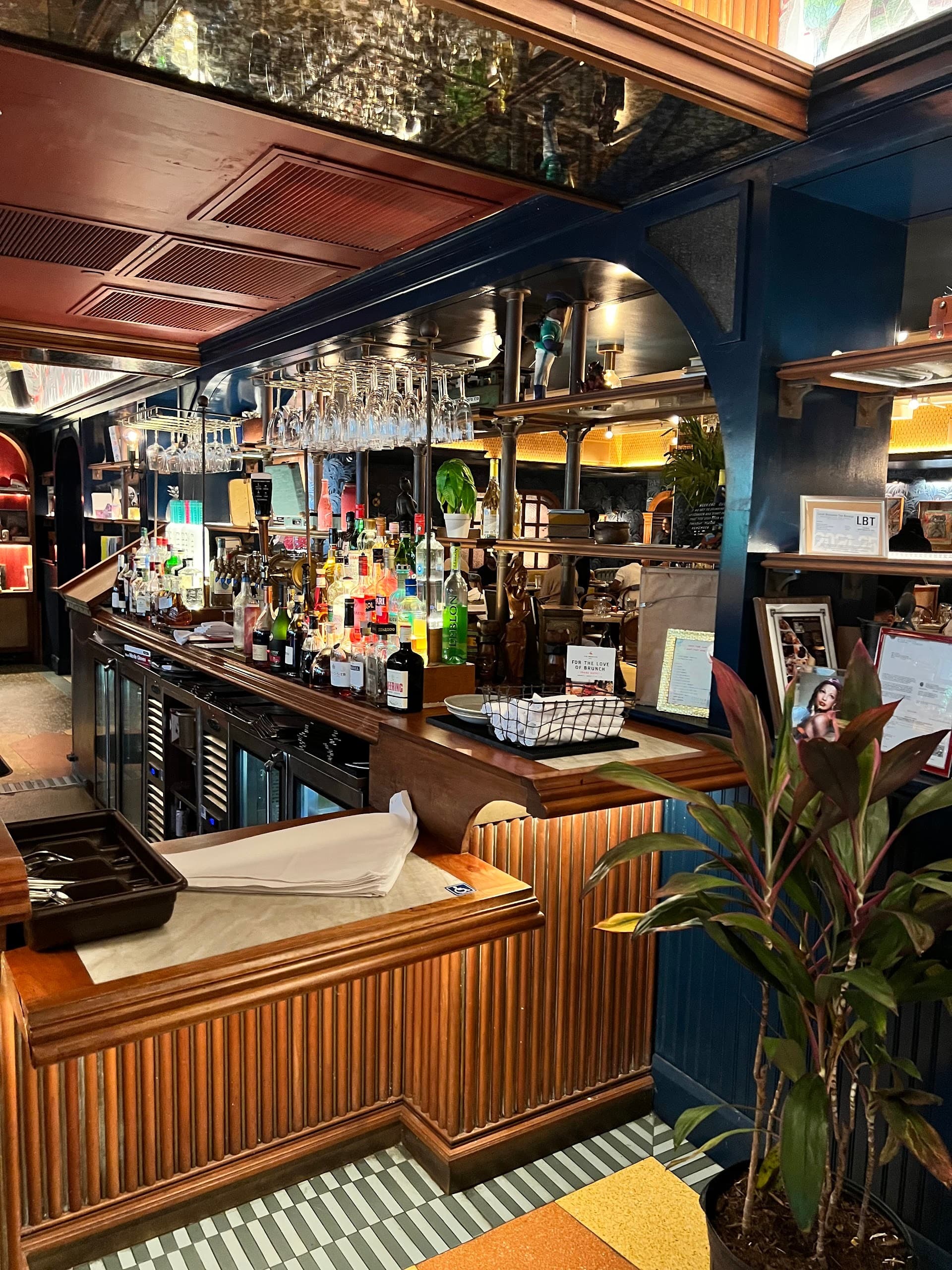 Bar area at Red Rooster Overtown in Miami