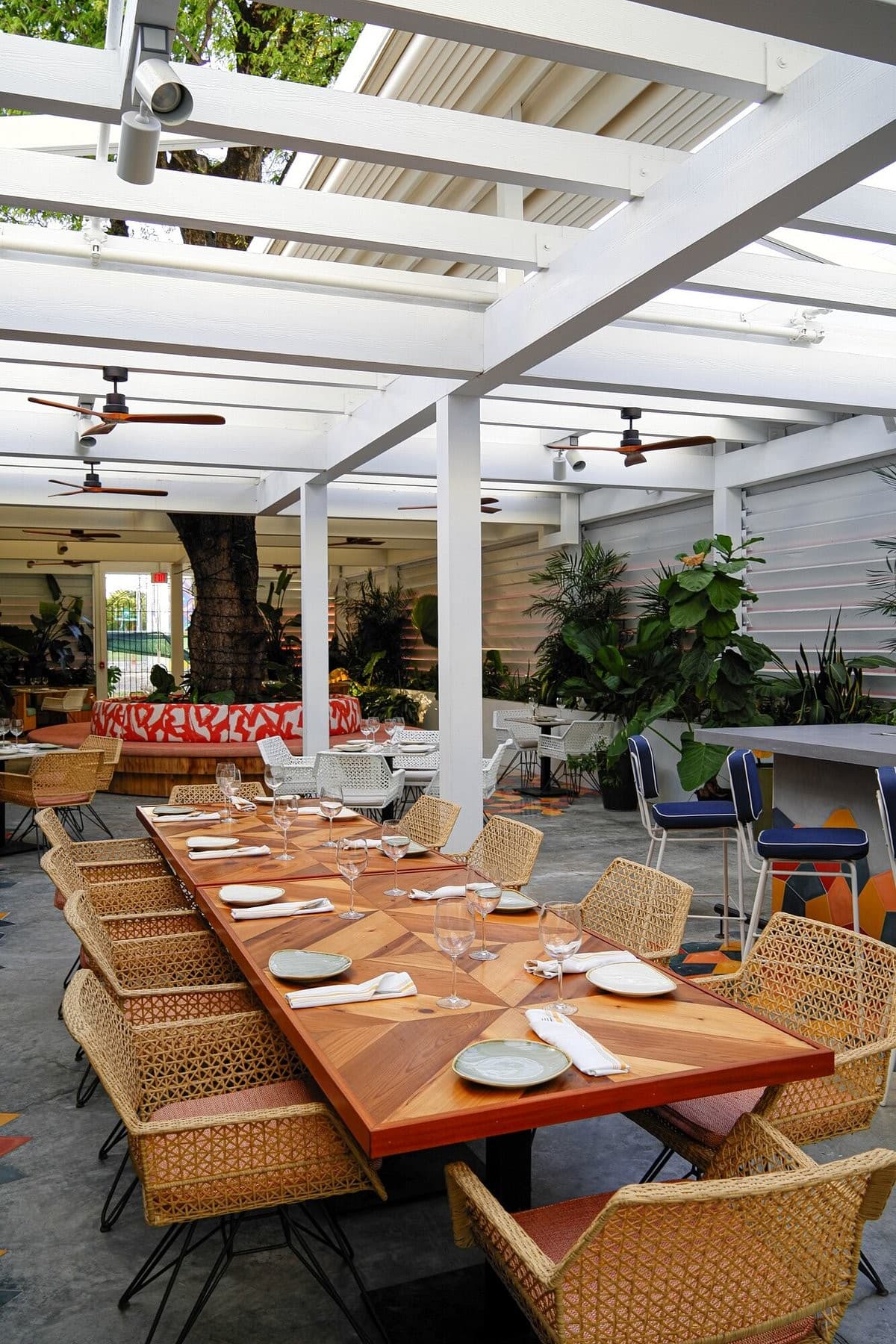 Interior dining room at Red Rooster Overtown in Miami