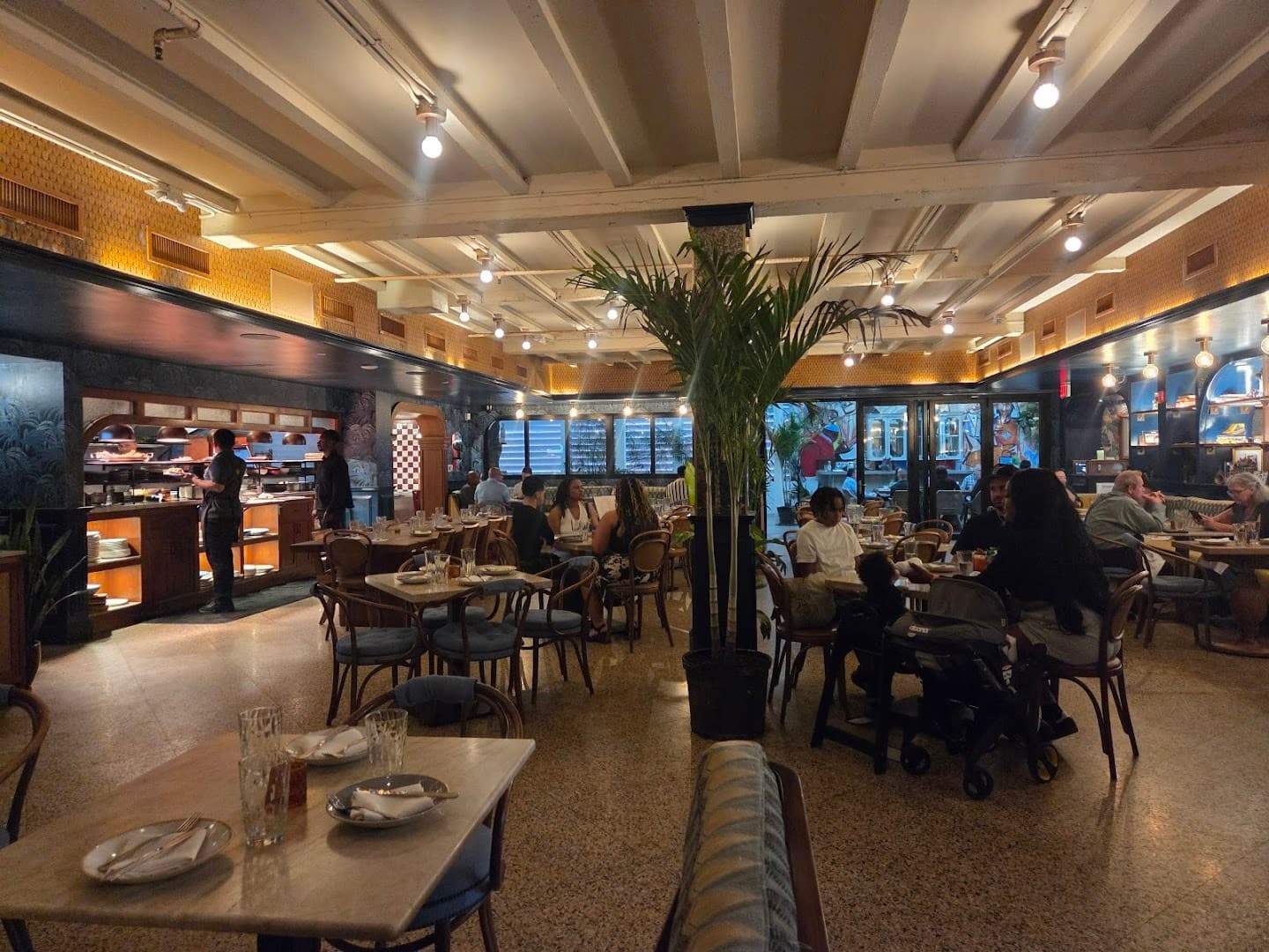 Interior of Red Rooster Overtown restaurant in Miami