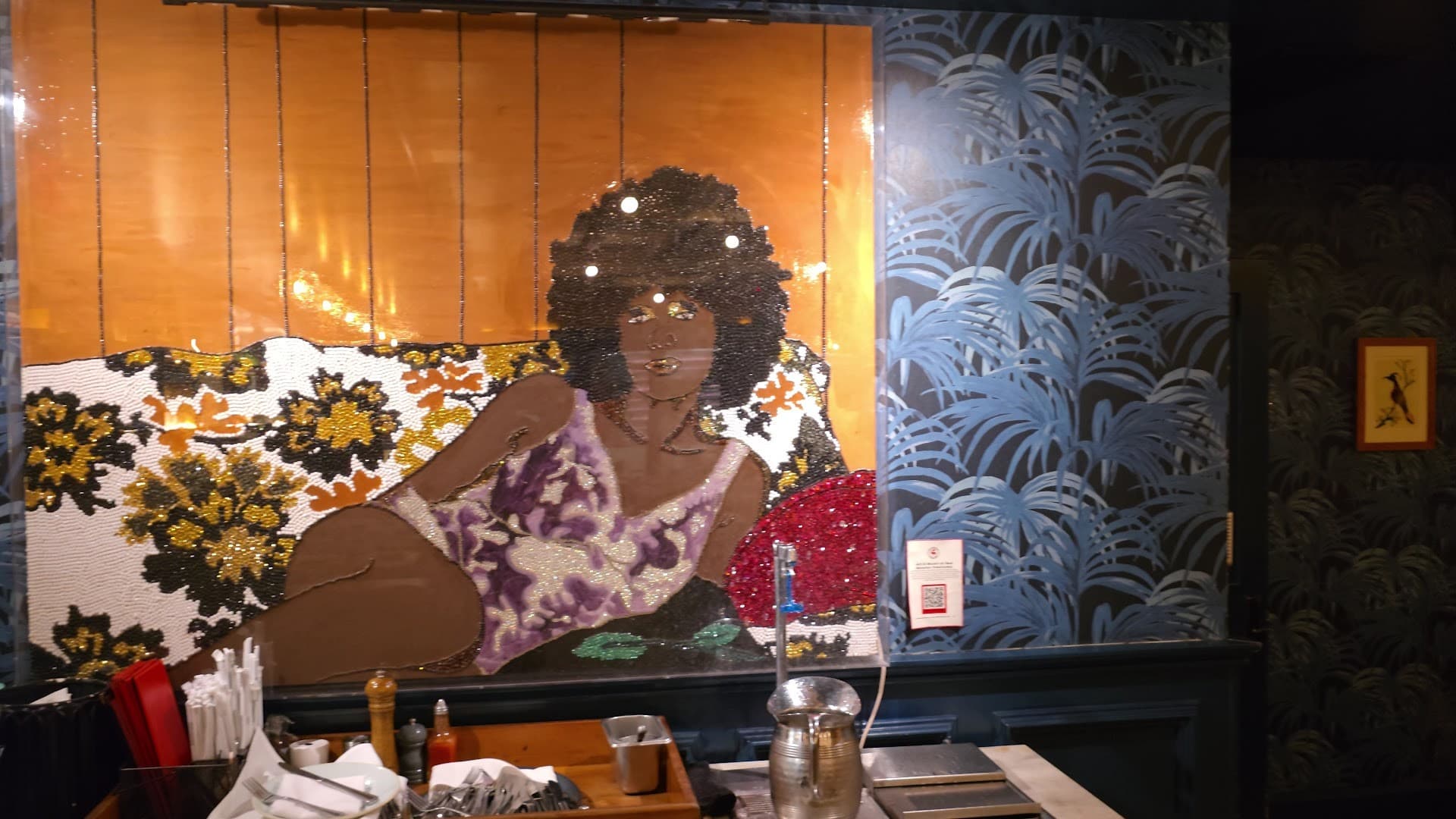 Art piece at Red Rooster Overtown in Miami