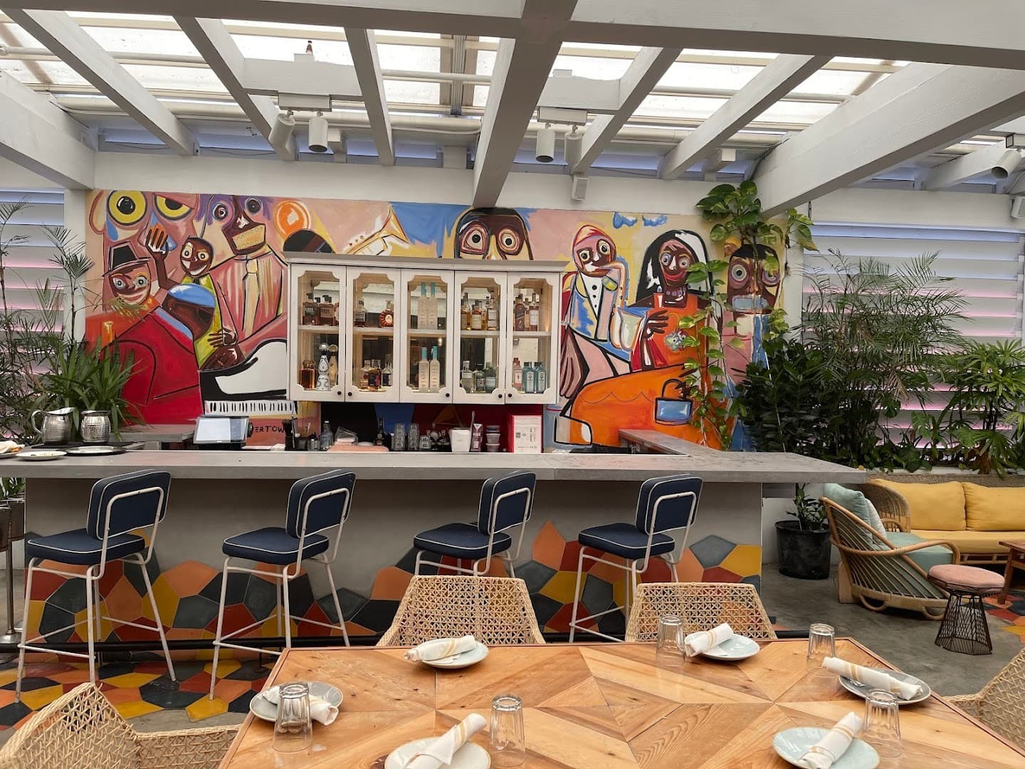 Interior of Red Rooster Overtown restaurant in Miami