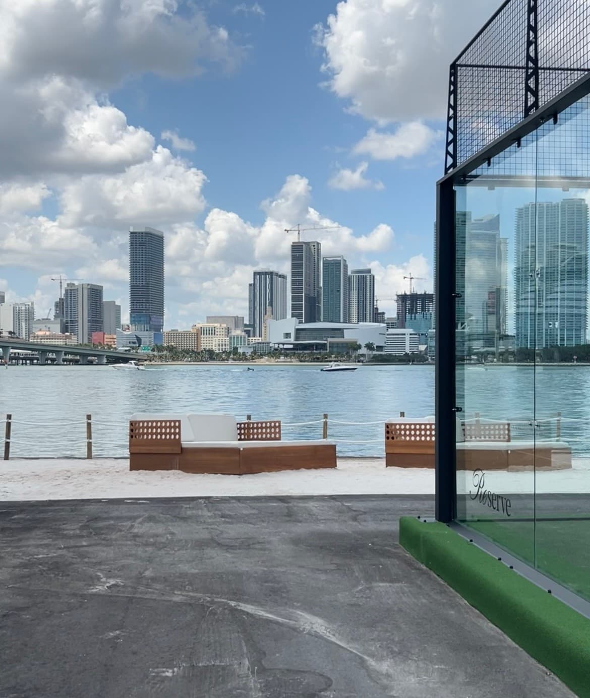 Scenic view of Reserve Padel at 1000 MacArthur Cswy