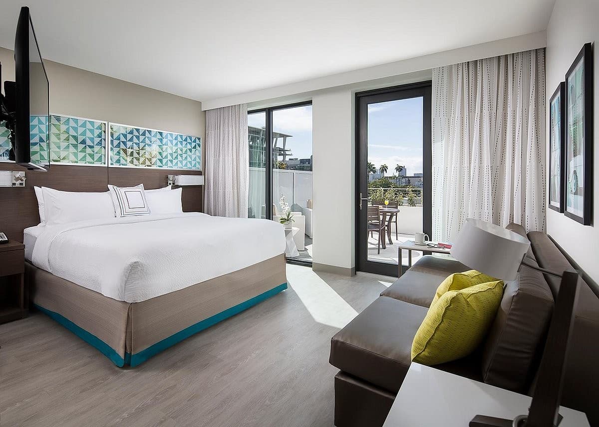 Modern room at Residence Inn by Marriott Miami Beach