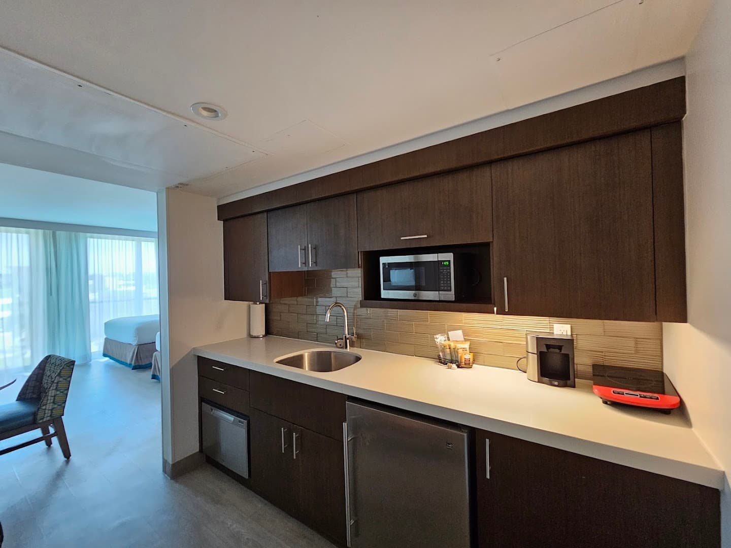 Modern kitchen suite at Residence Inn by Marriott Miami Beach