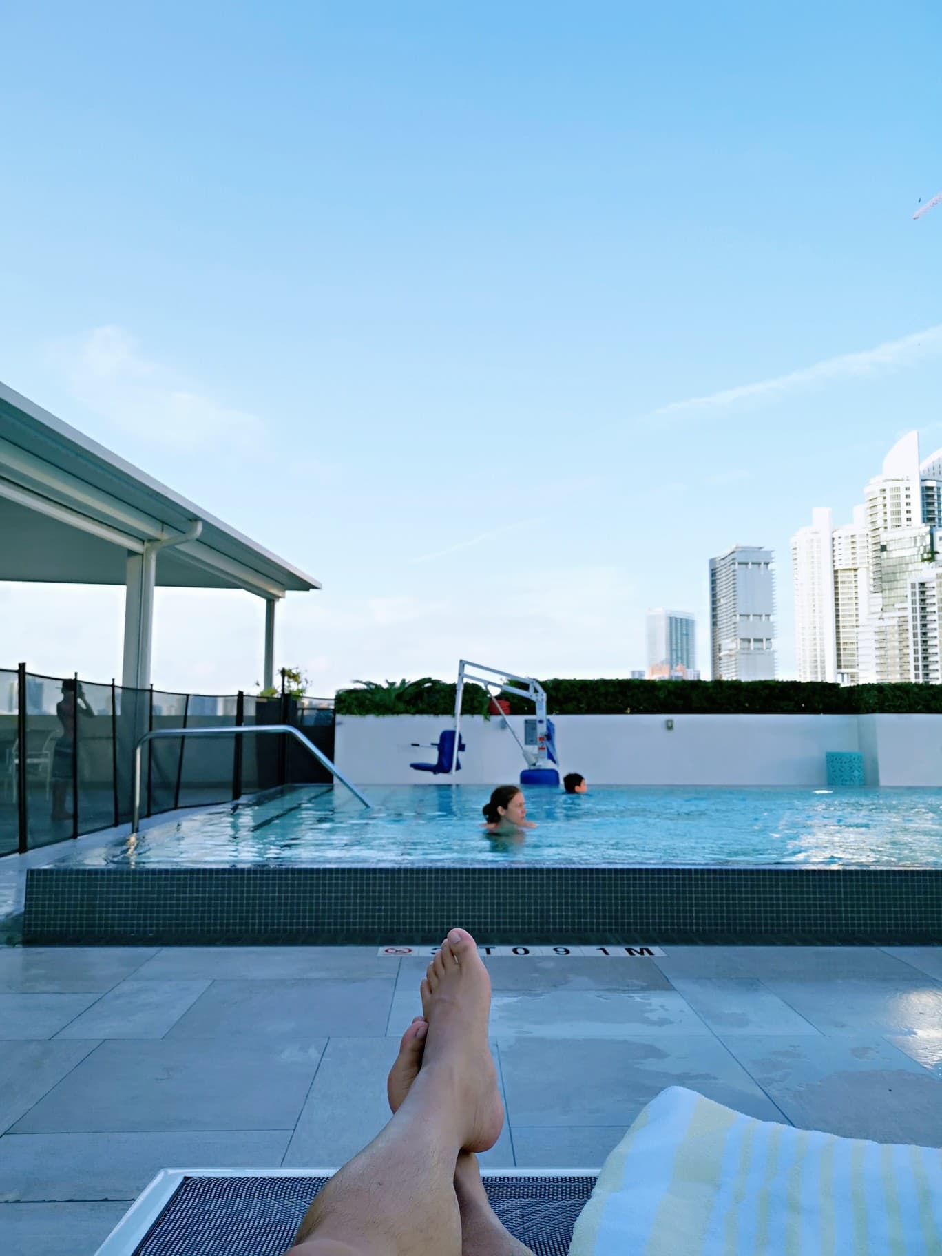 Outdoor pool at Residence Inn by Marriott Miami Sunny Isles Beach