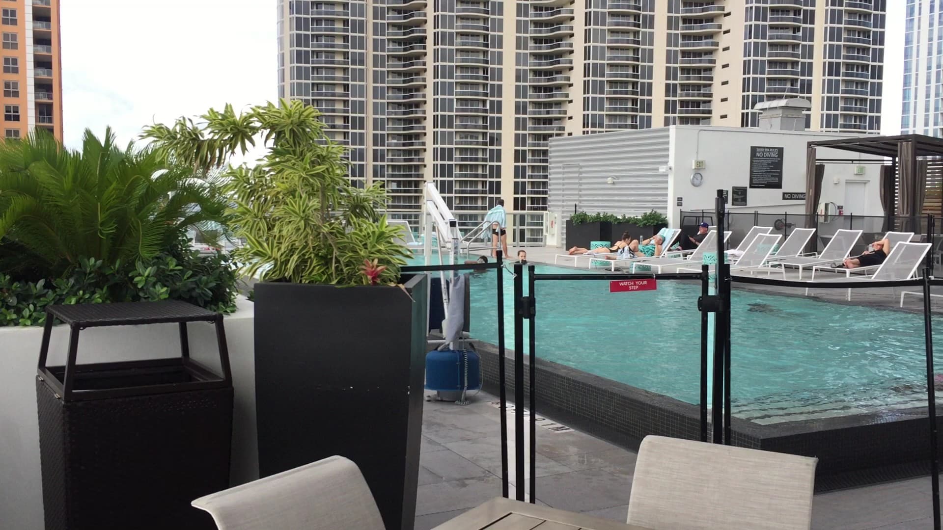 Pool area at Residence Inn by Marriott Miami Sunny Isles Beach
