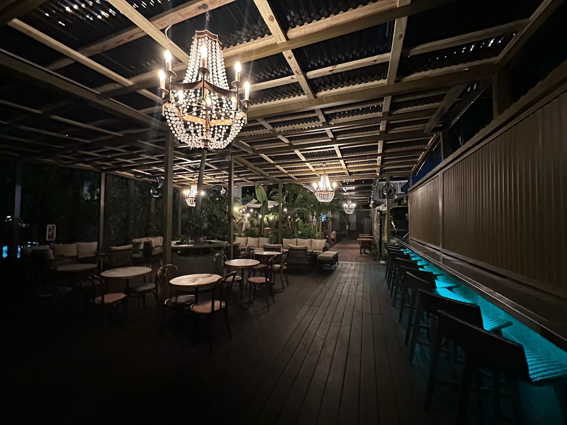 Elegant interior of River House Wine & Bar in Miami