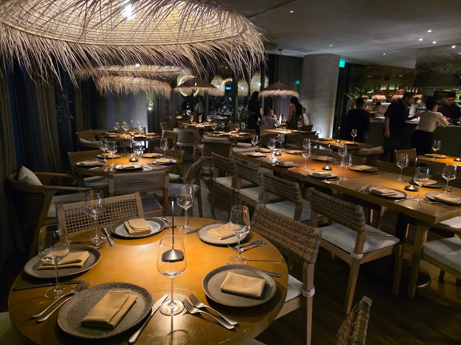 Interior dining room at RosaNegra Miami