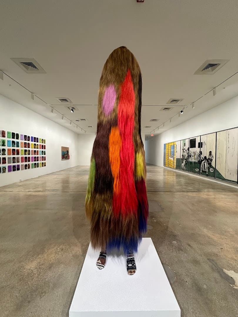Colorful hair installation at Rubell Museum in Miami