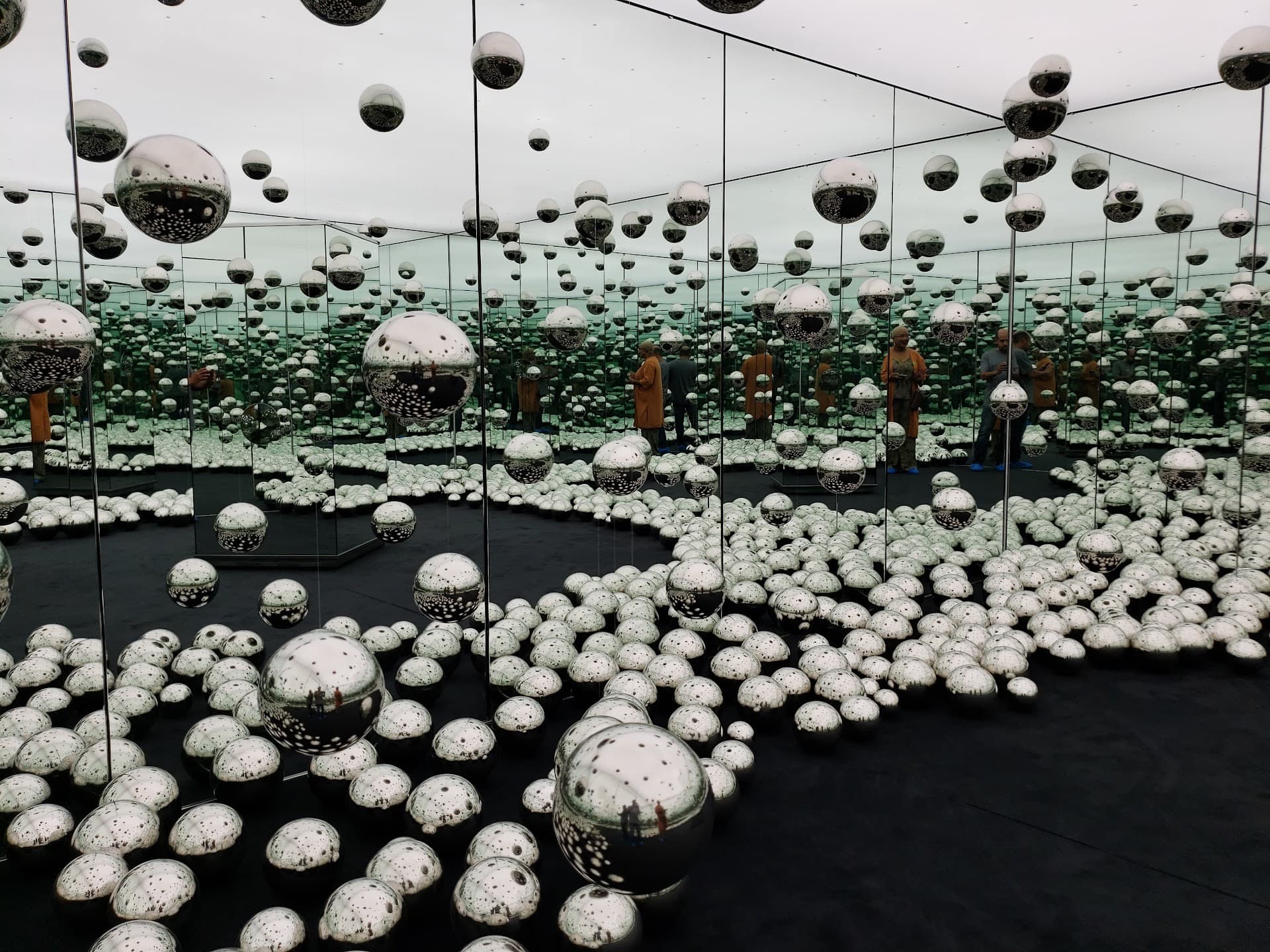 Rubell Museum interior in Miami filled with reflective balls