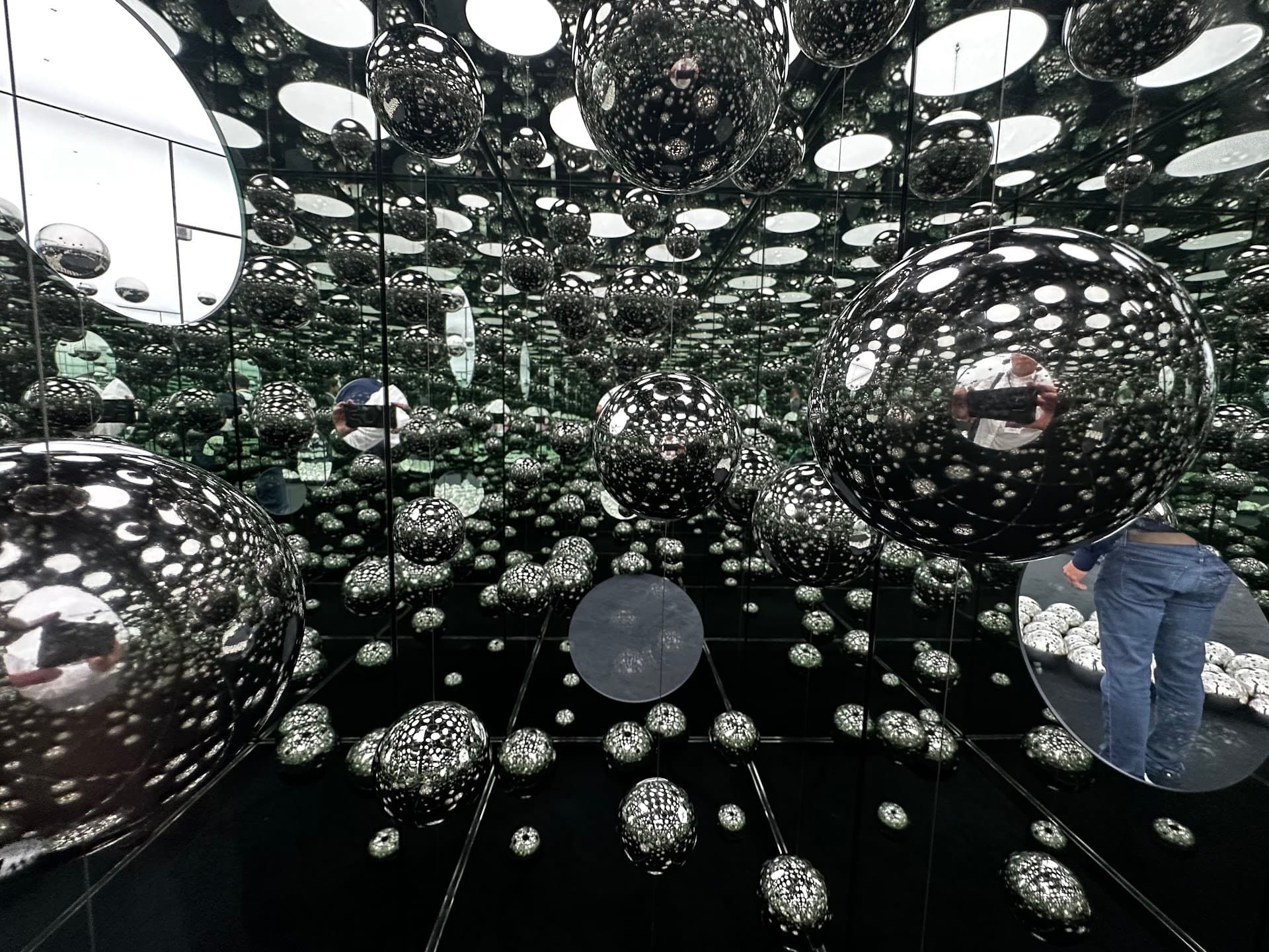 Colorful reflective art installation at Rubell Museum Miami