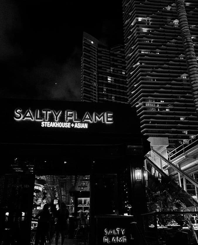Salty Flame restaurant exterior in Miami