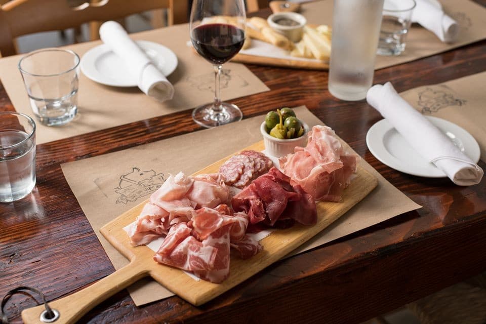 Charcuterie board at Salumeria 104 in Miami