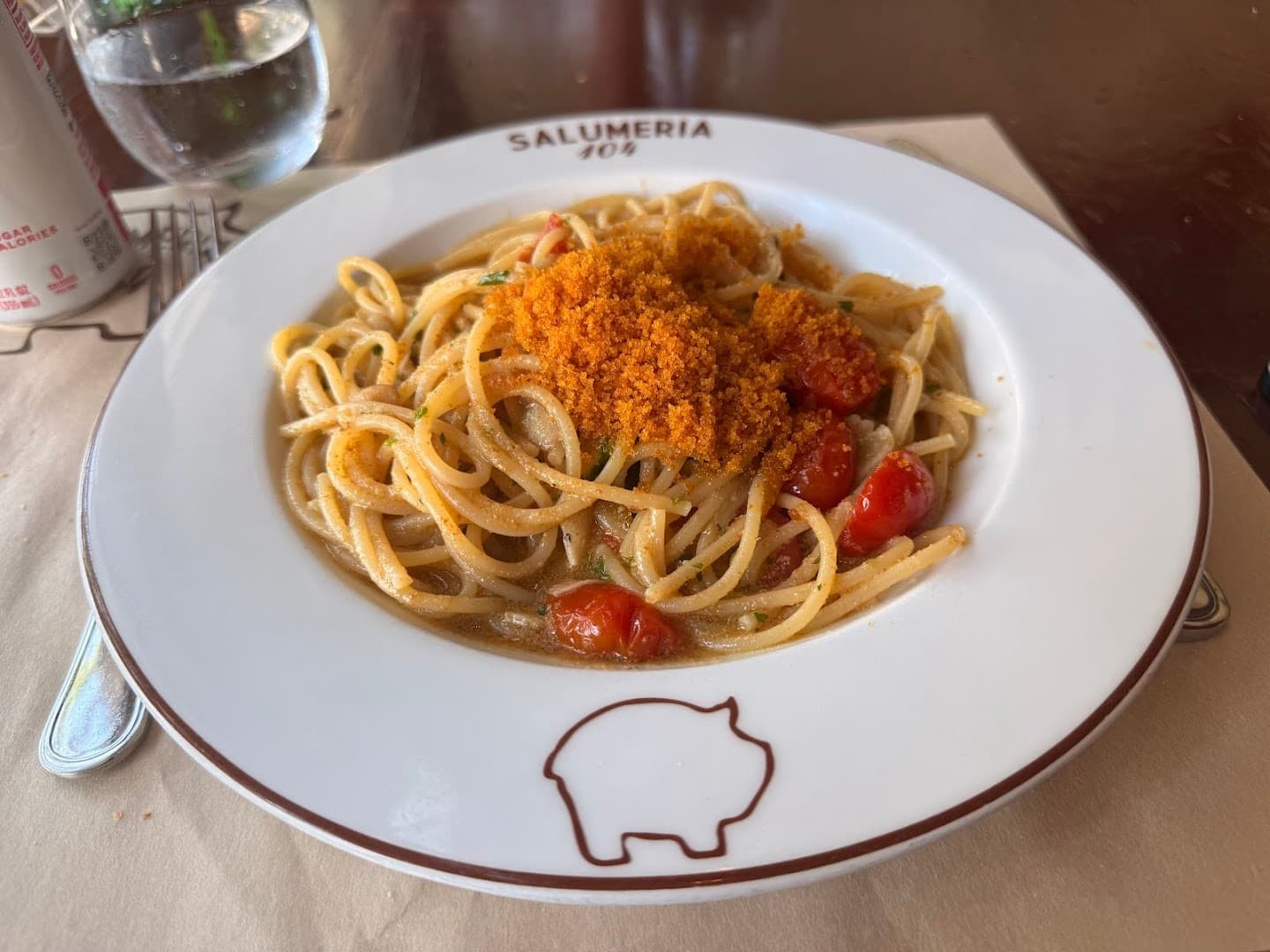 Pasta dish at Salumeria 104 in Miami