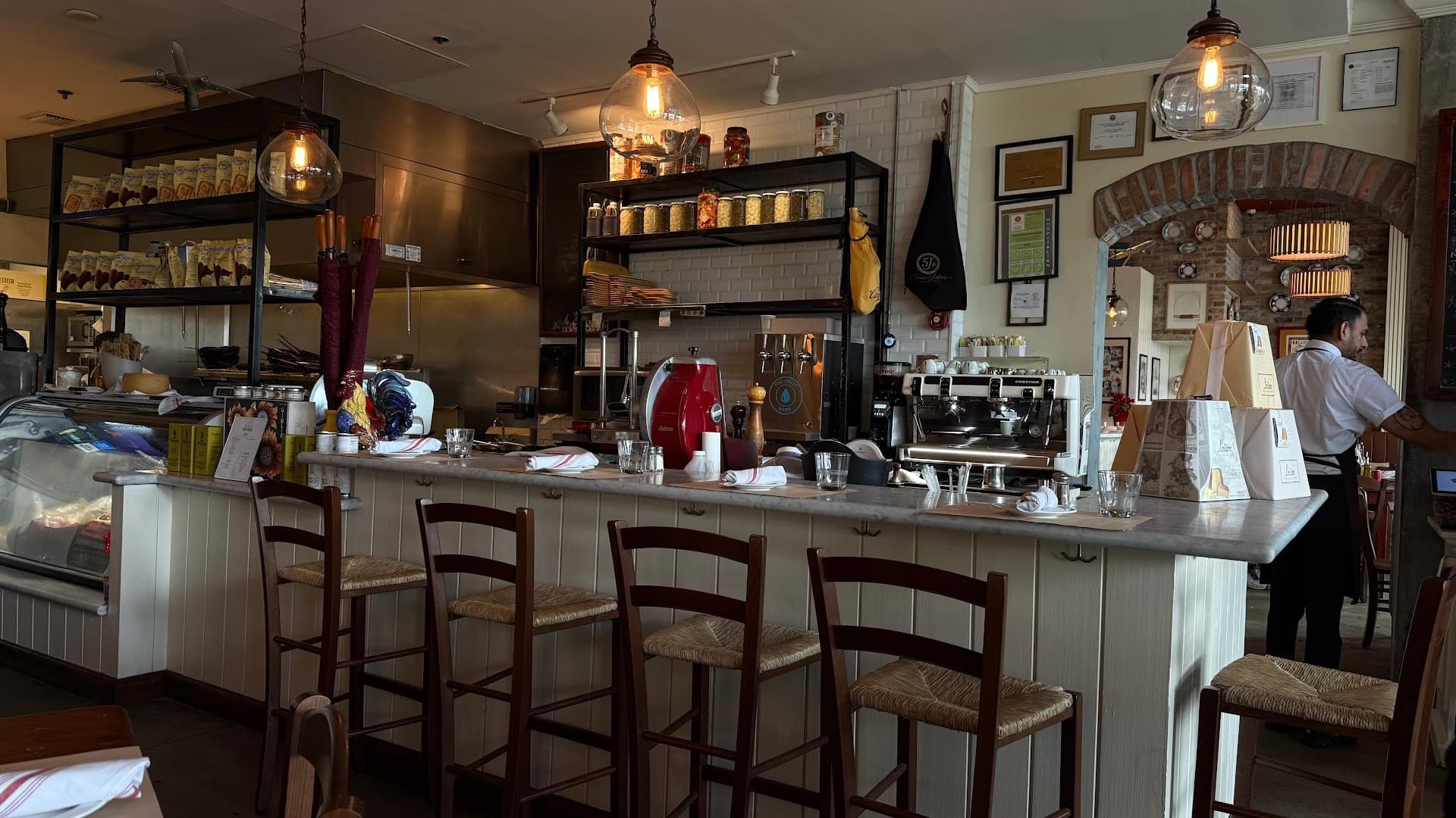 Interior view of Salumeria 104 in Midtown Miami