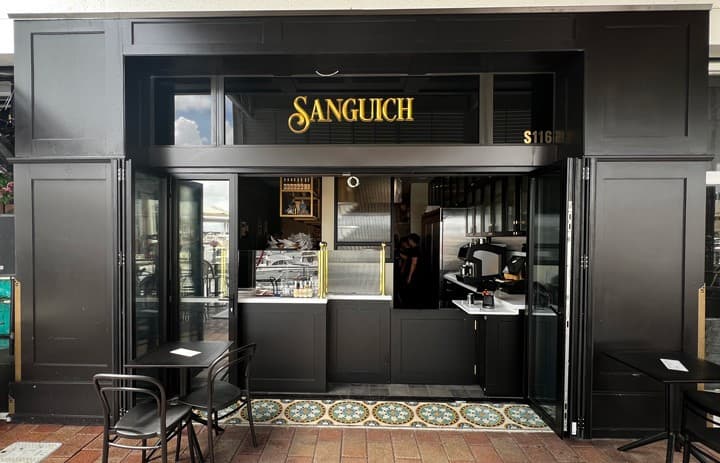 Exterior view of Sanguich restaurant in Miami