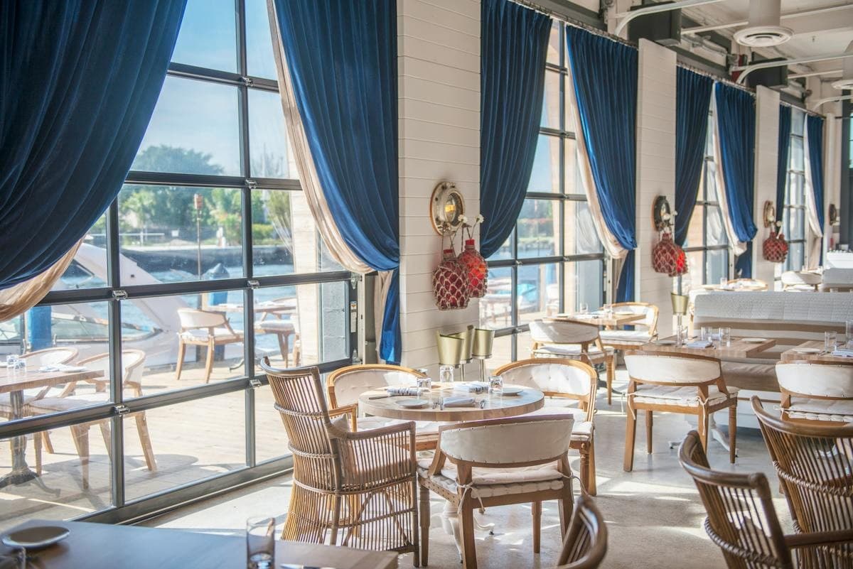 Seaspice Brasserie & Lounge interior in Miami