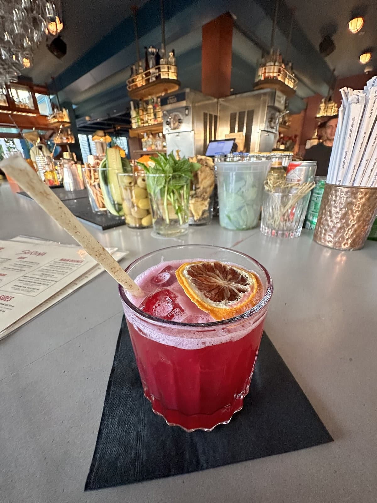 Cocktail at Serena restaurant in Miami Beach