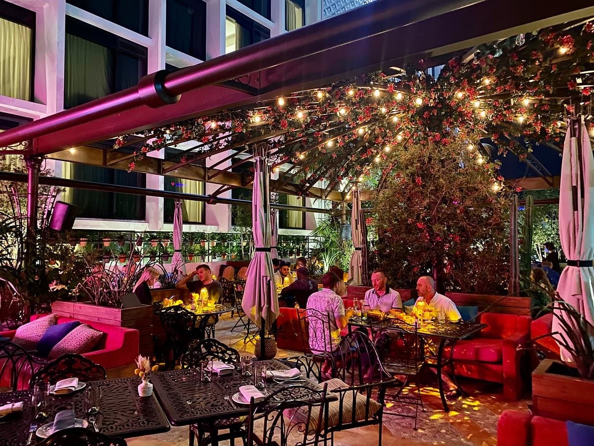 Dining scene at Serena restaurant in Miami Beach
