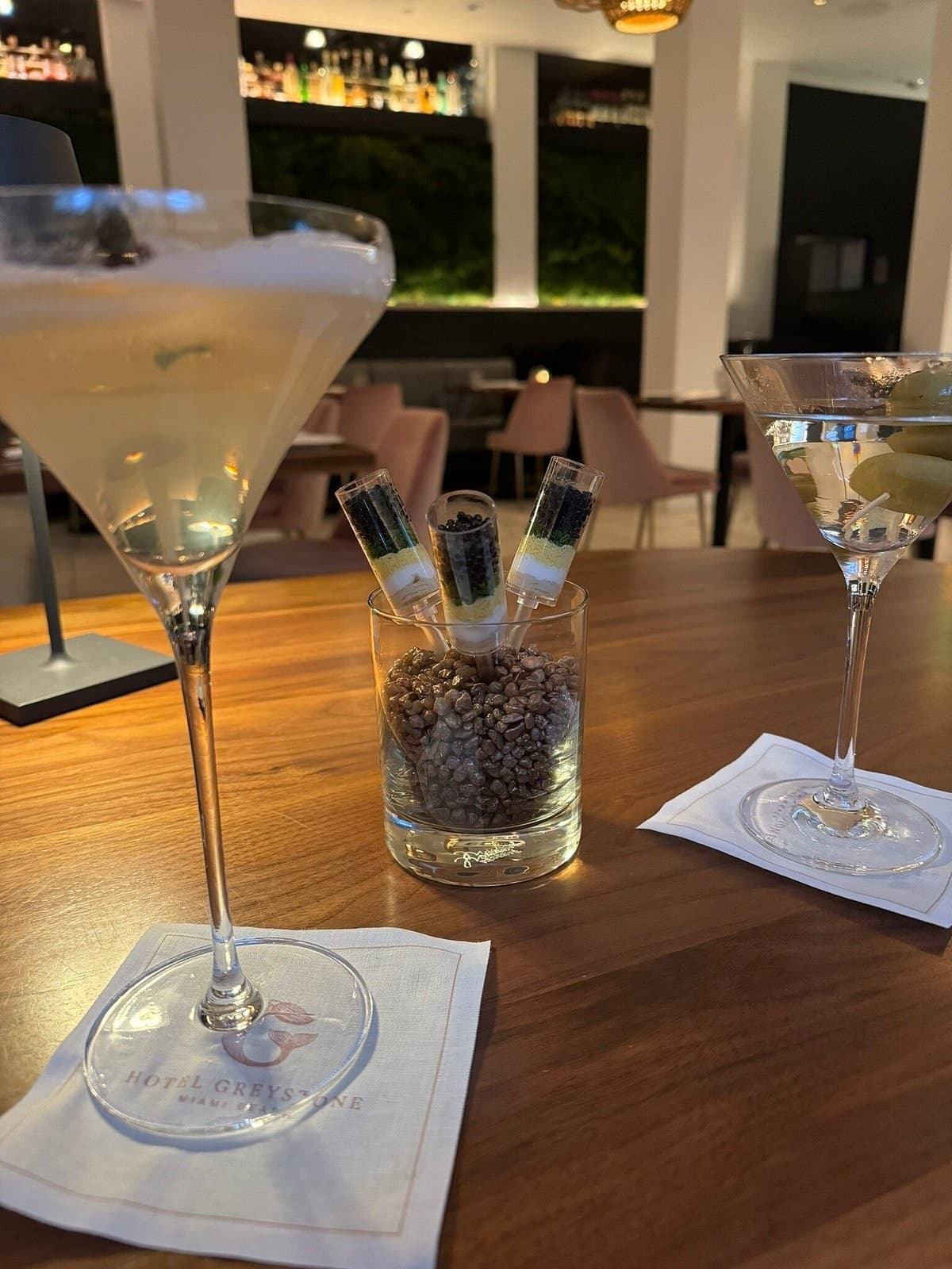 Cocktails at Sérêvène by Chef Pawan Pinisetti in Miami Beach