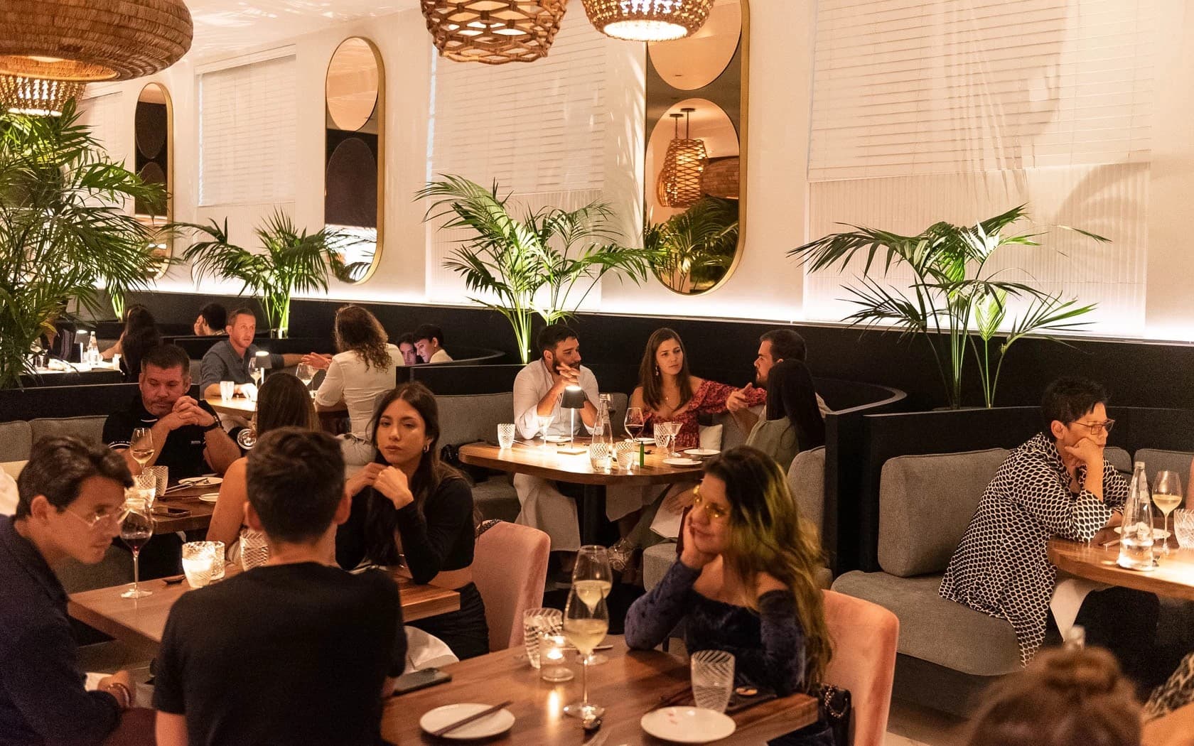 Dining scene at Sérêvène by Chef Pawan Pinisetti in Miami Beach