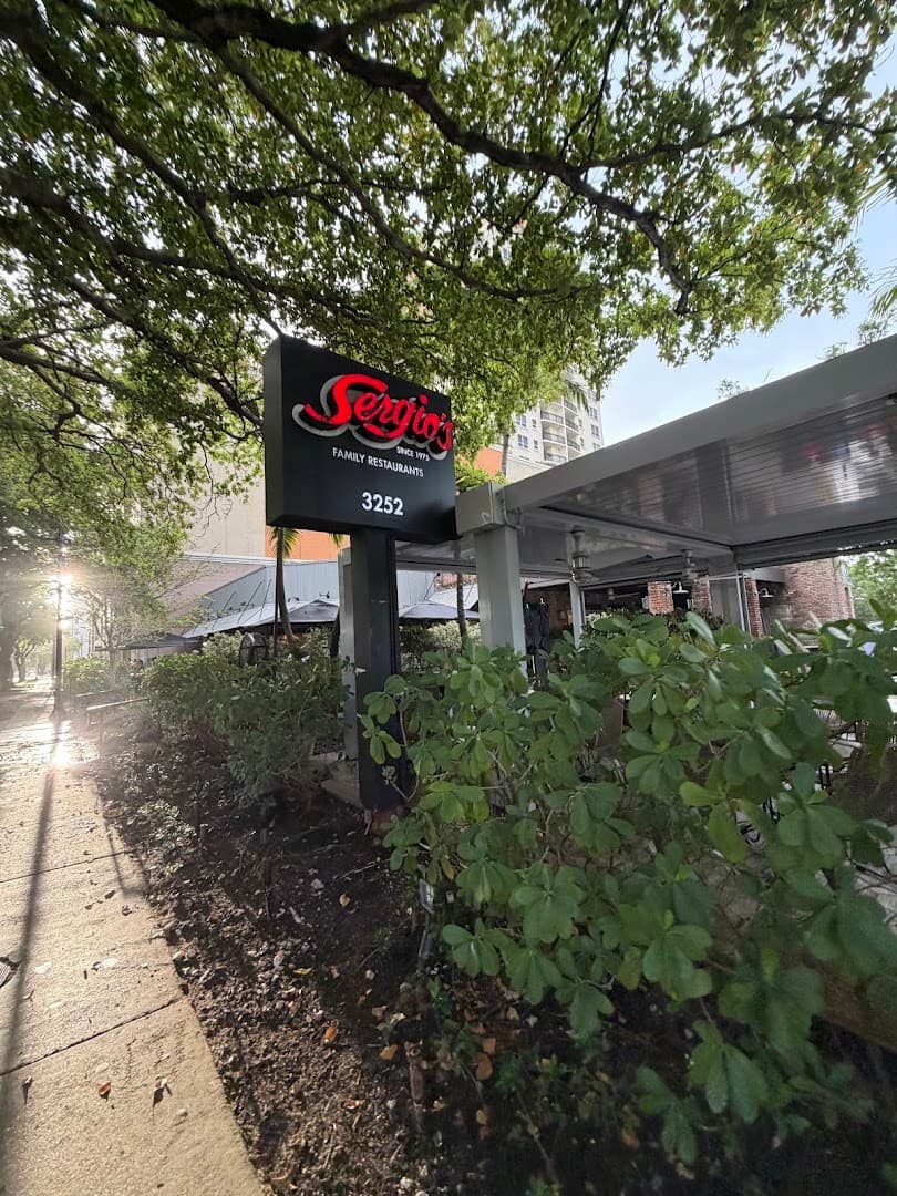 Sergio's Restaurant signage in Miami