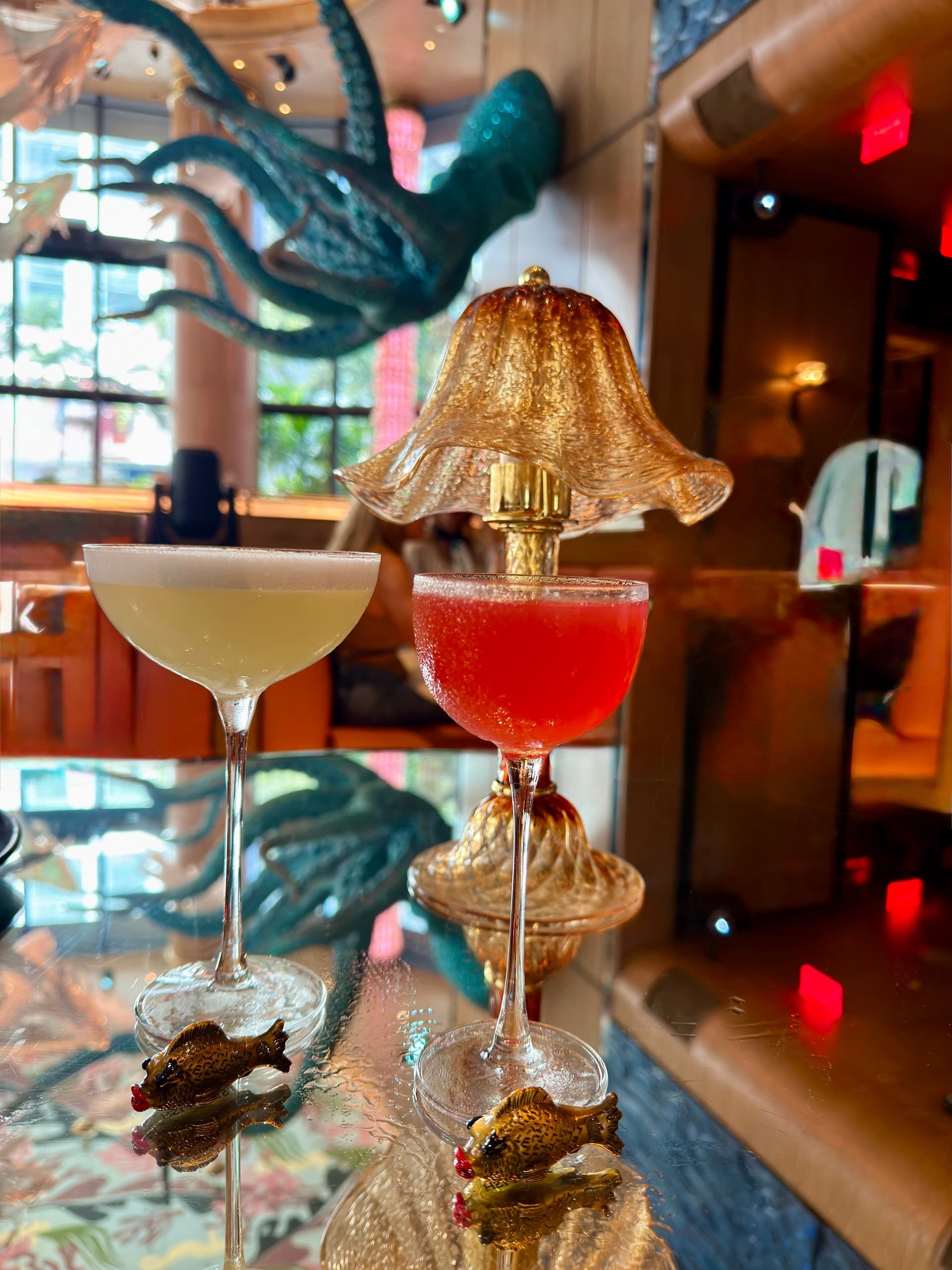 Cocktails at Sexy Fish Miami bar