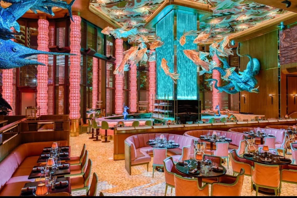 Interior view of Sexy Fish Miami restaurant