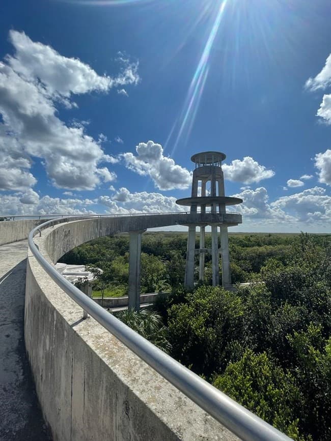 Shark Valley Visitor Center architecture in Miami