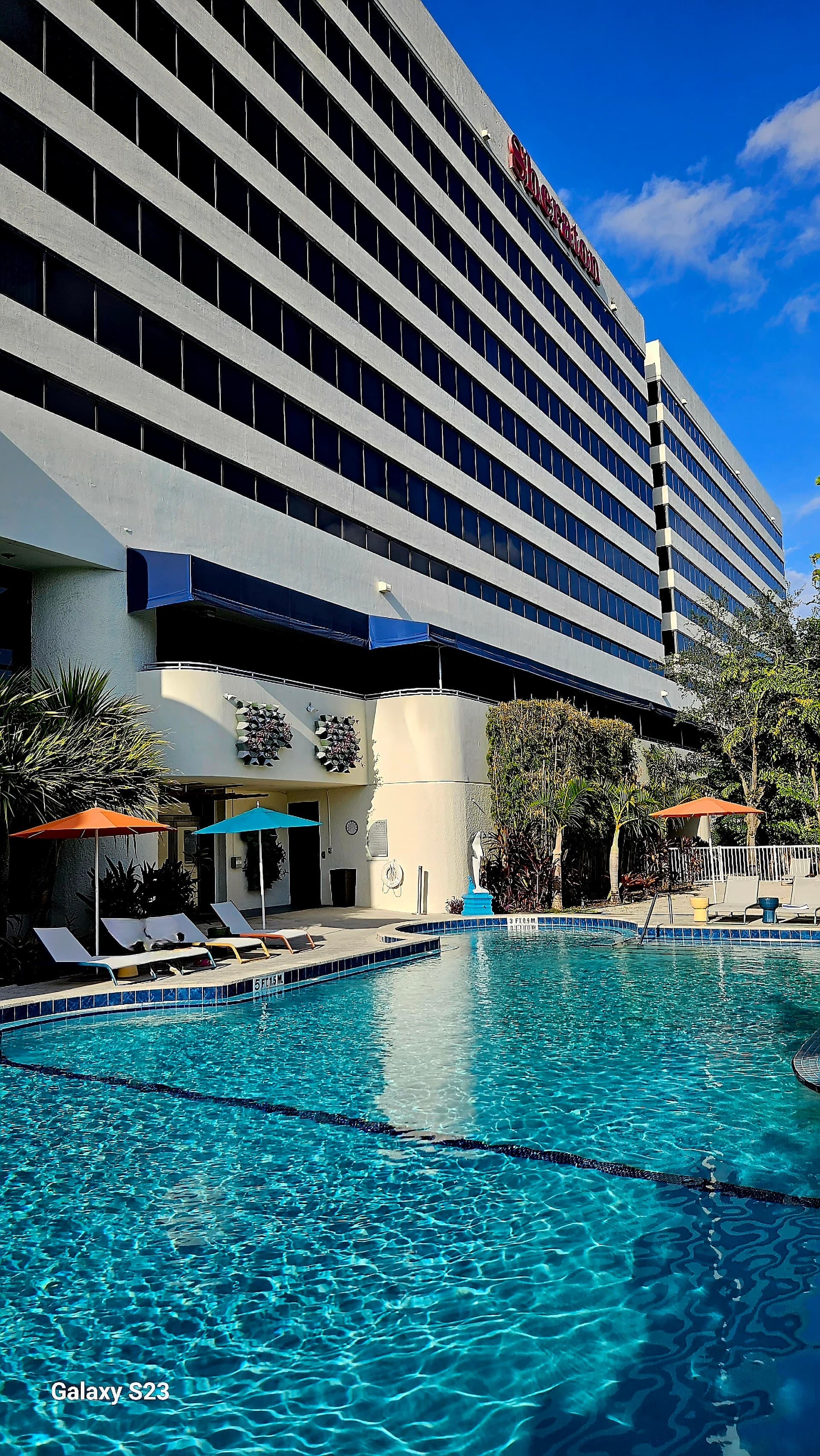 Sheraton Miami Airport Hotel pool view in Miami