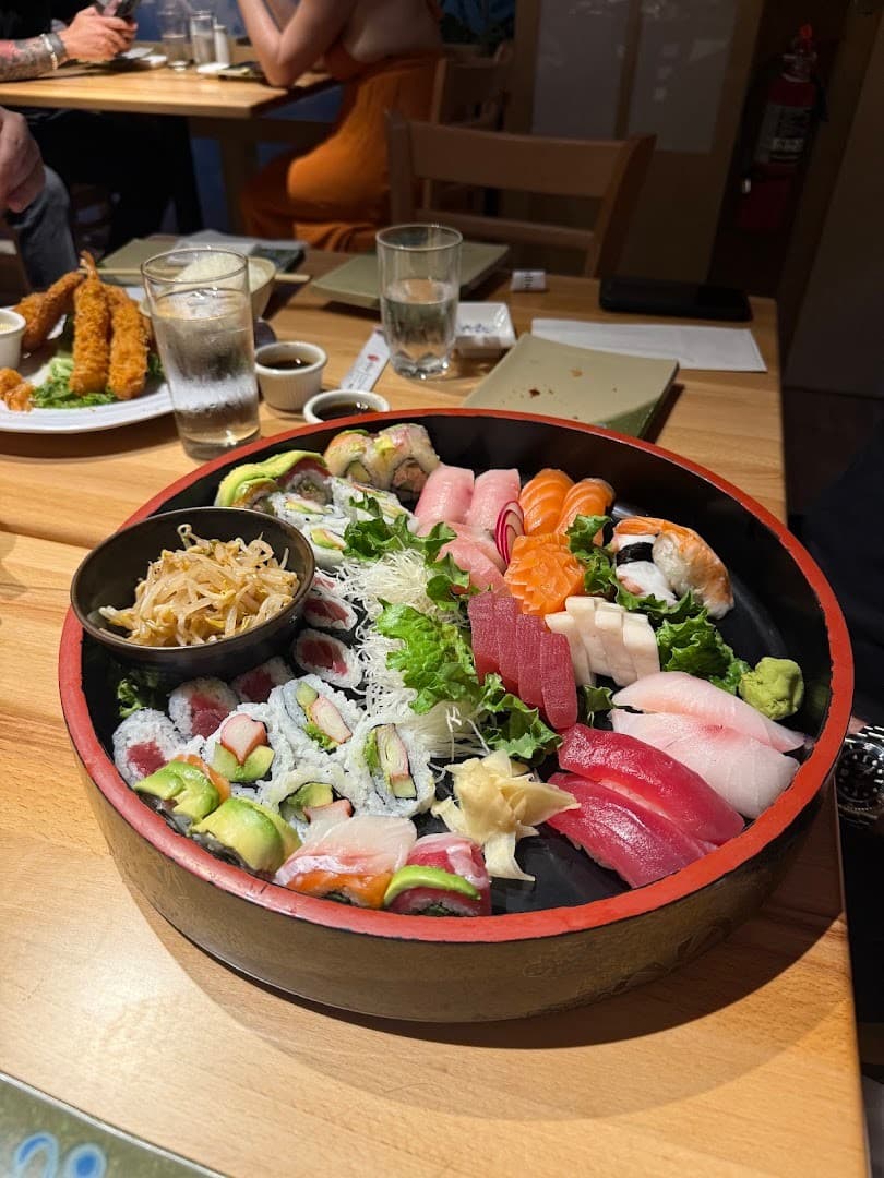 Sushi platter at Shibui Japanese Restaurant in Miami