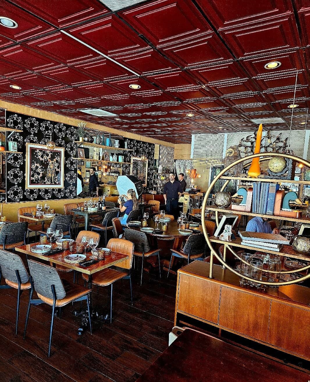 Interior view of Silverlake Bistro in Miami Beach