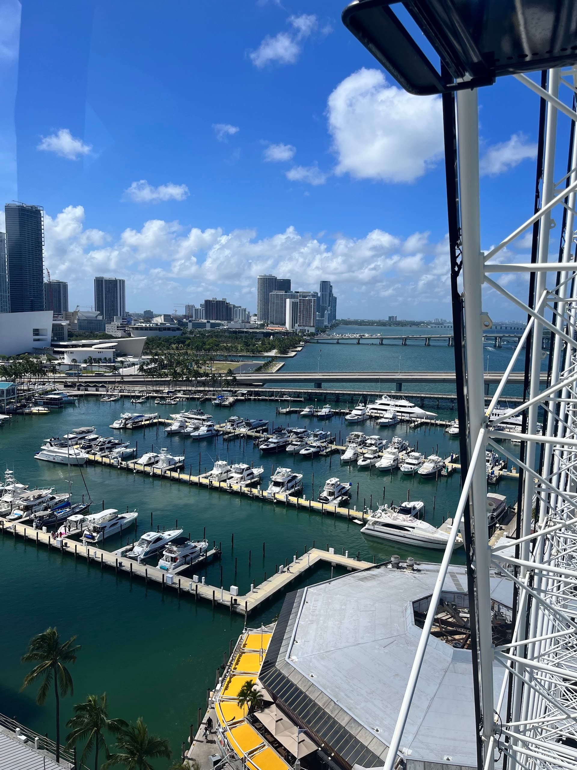 Skyviews Miami Observation Wheel view over Miami