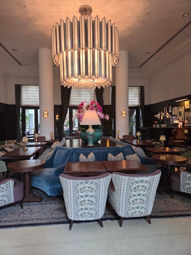 Elegant lobby at Soho Beach House in Miami Beach