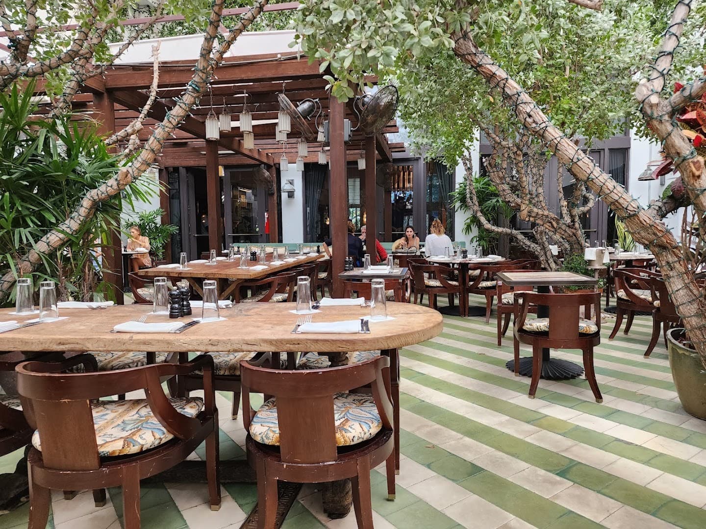 Dining area at Soho Beach House in Miami Beach