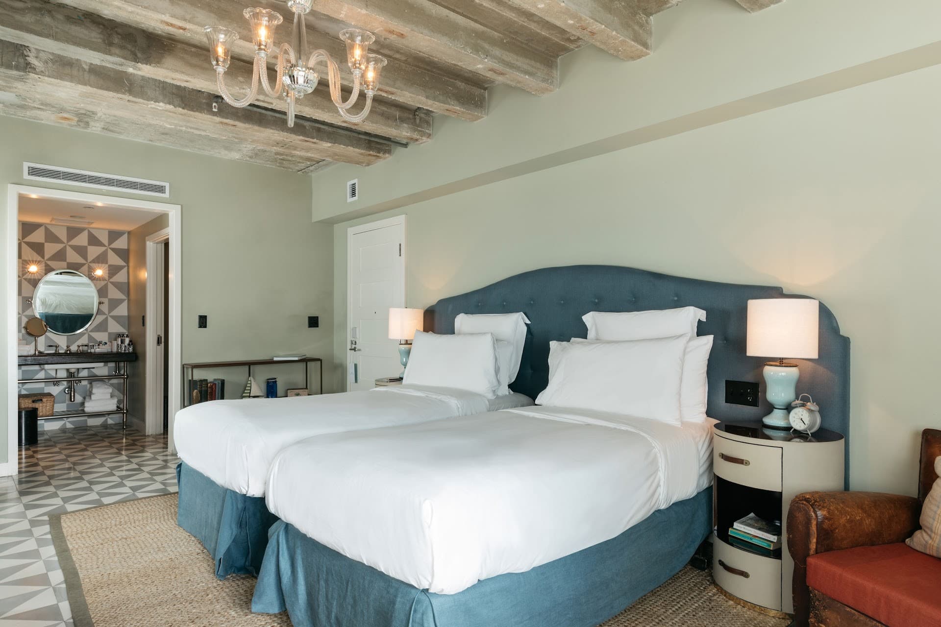 Guest room at Soho Beach House in Miami Beach
