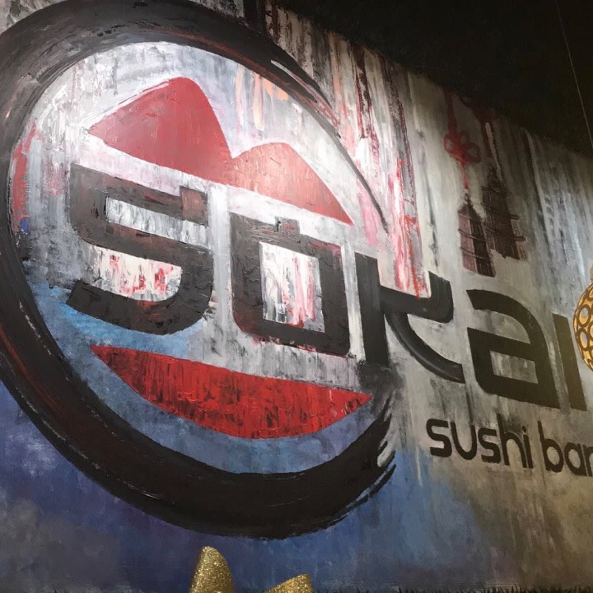 Sokai Sushi Bar Doral signage with logo