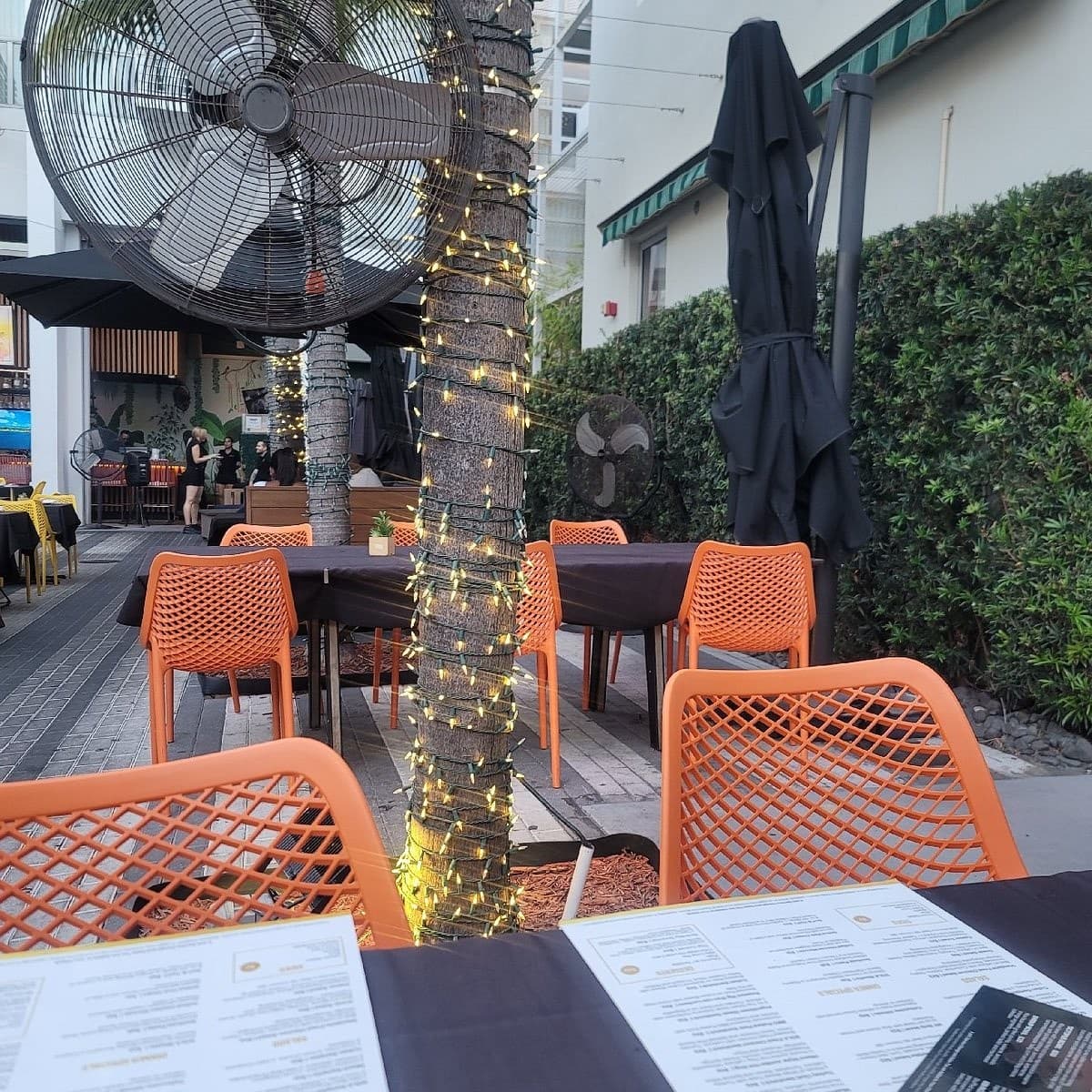 Sola Miami Beach outdoor seating area in Miami Beach