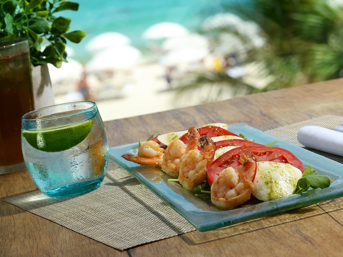 Delicious shrimp dish at Solé Miami, A Noble House Resort