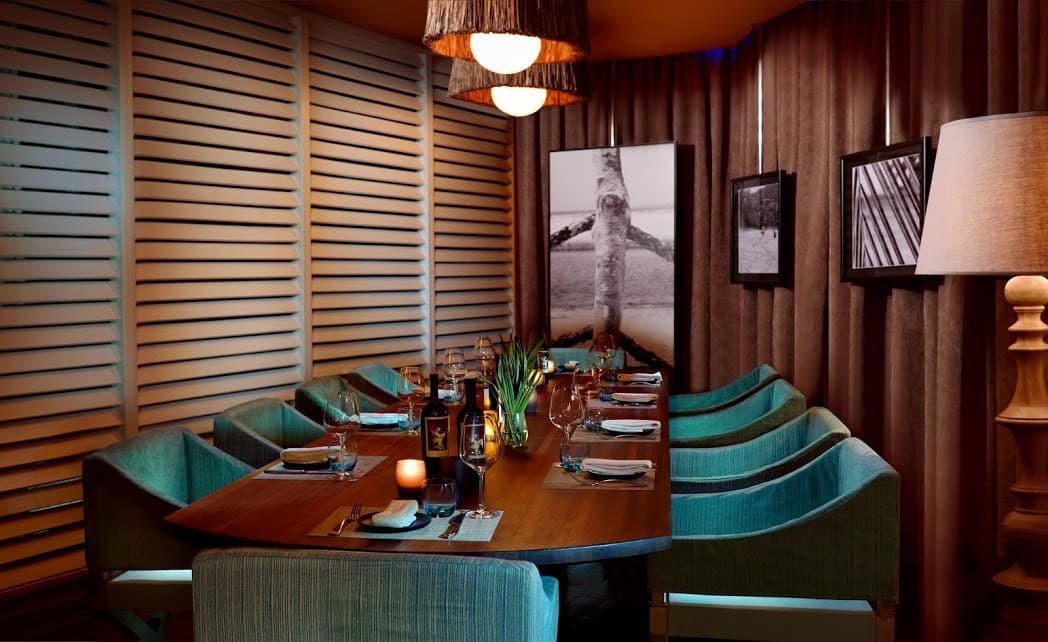 Dining area at Solé Miami, A Noble House Resort in Sunny Isles Beach