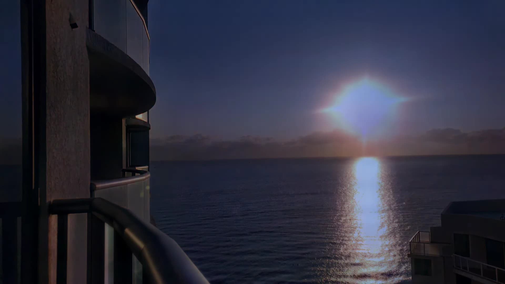 Sunset view from Solé Miami, A Noble House Resort in Sunny Isles Beach