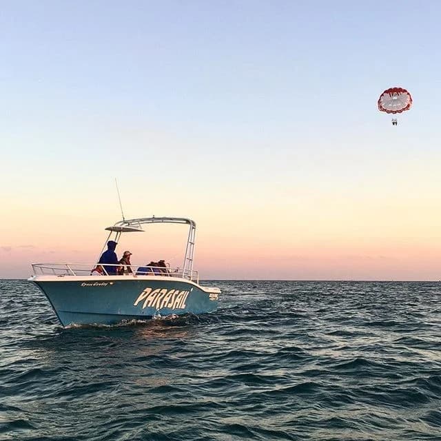 Parasailing at South Beach, Miami