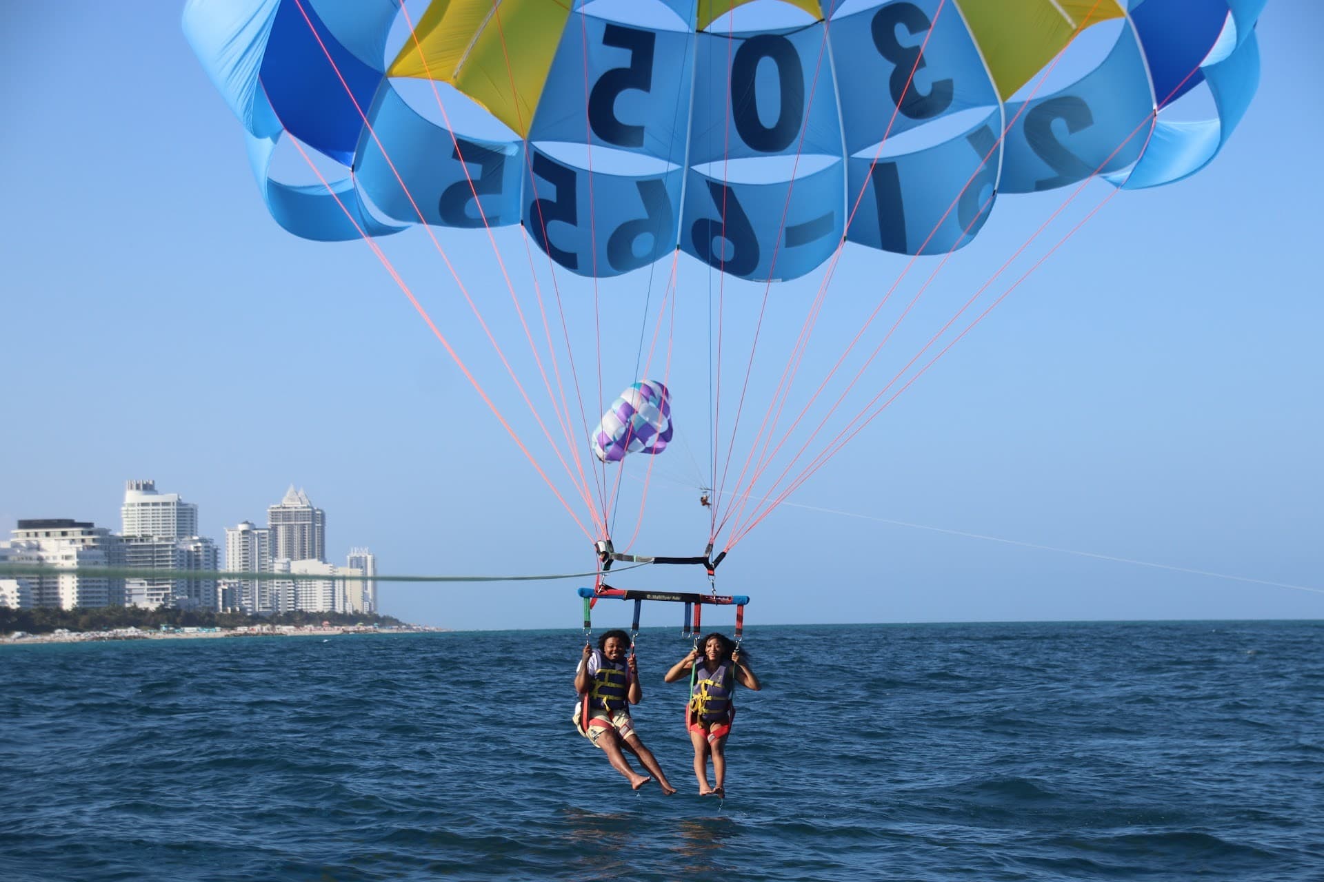 Parasailing at South Beach, Miami