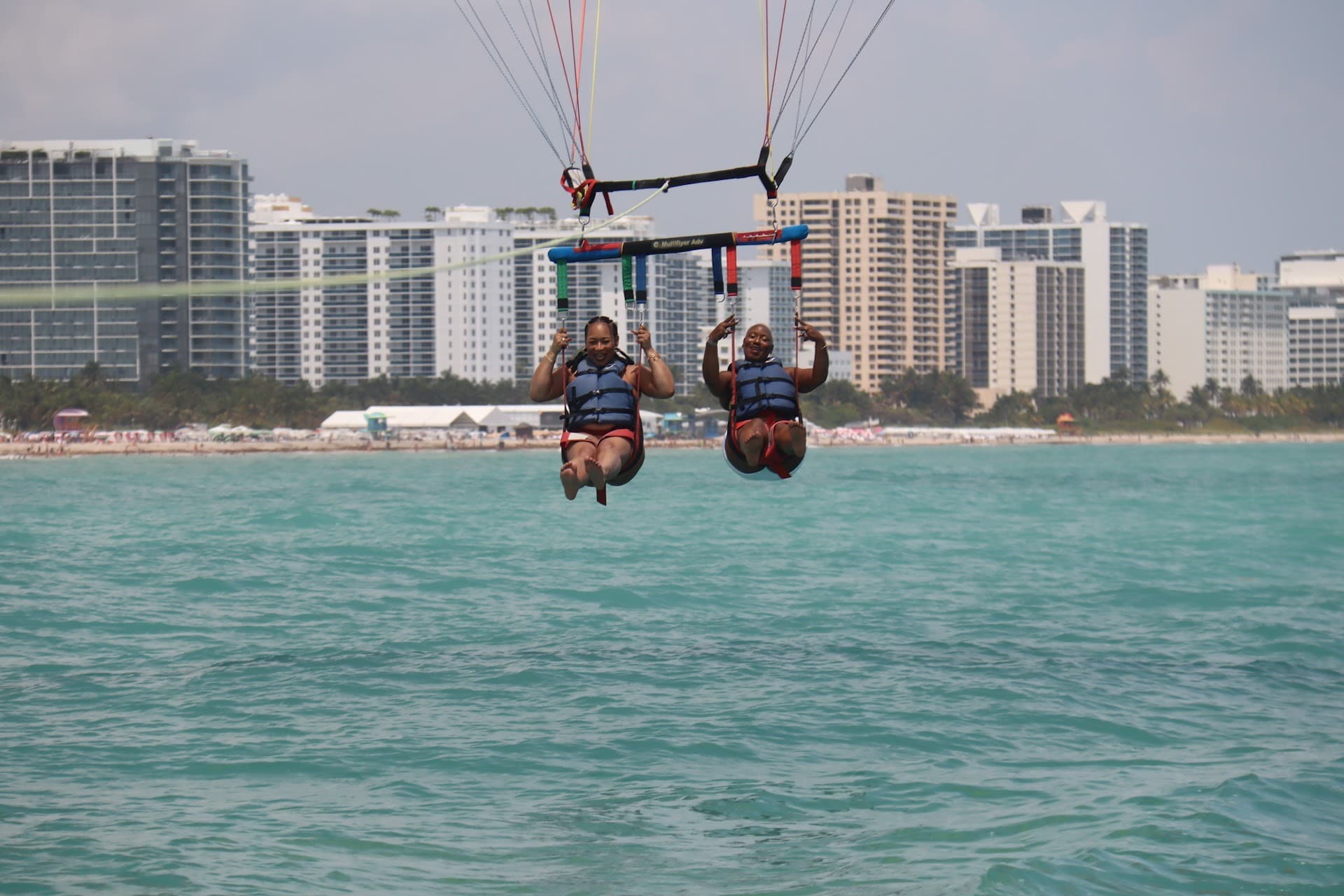 Parasailing at South Beach, Miami