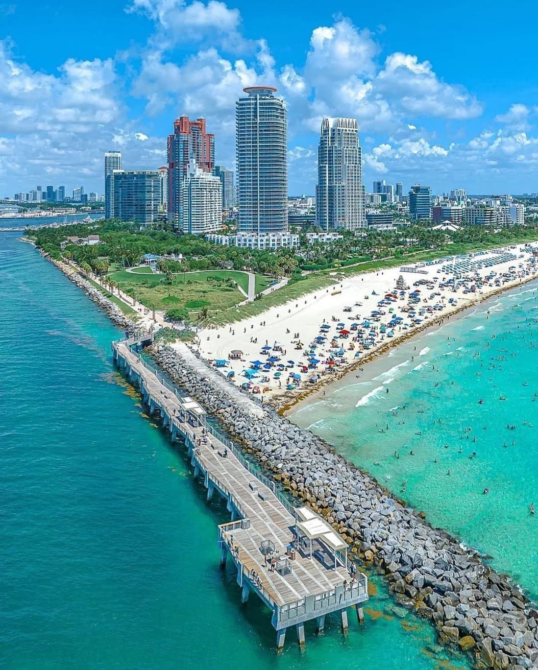 South Pointe Park Pier view in Miami Beach