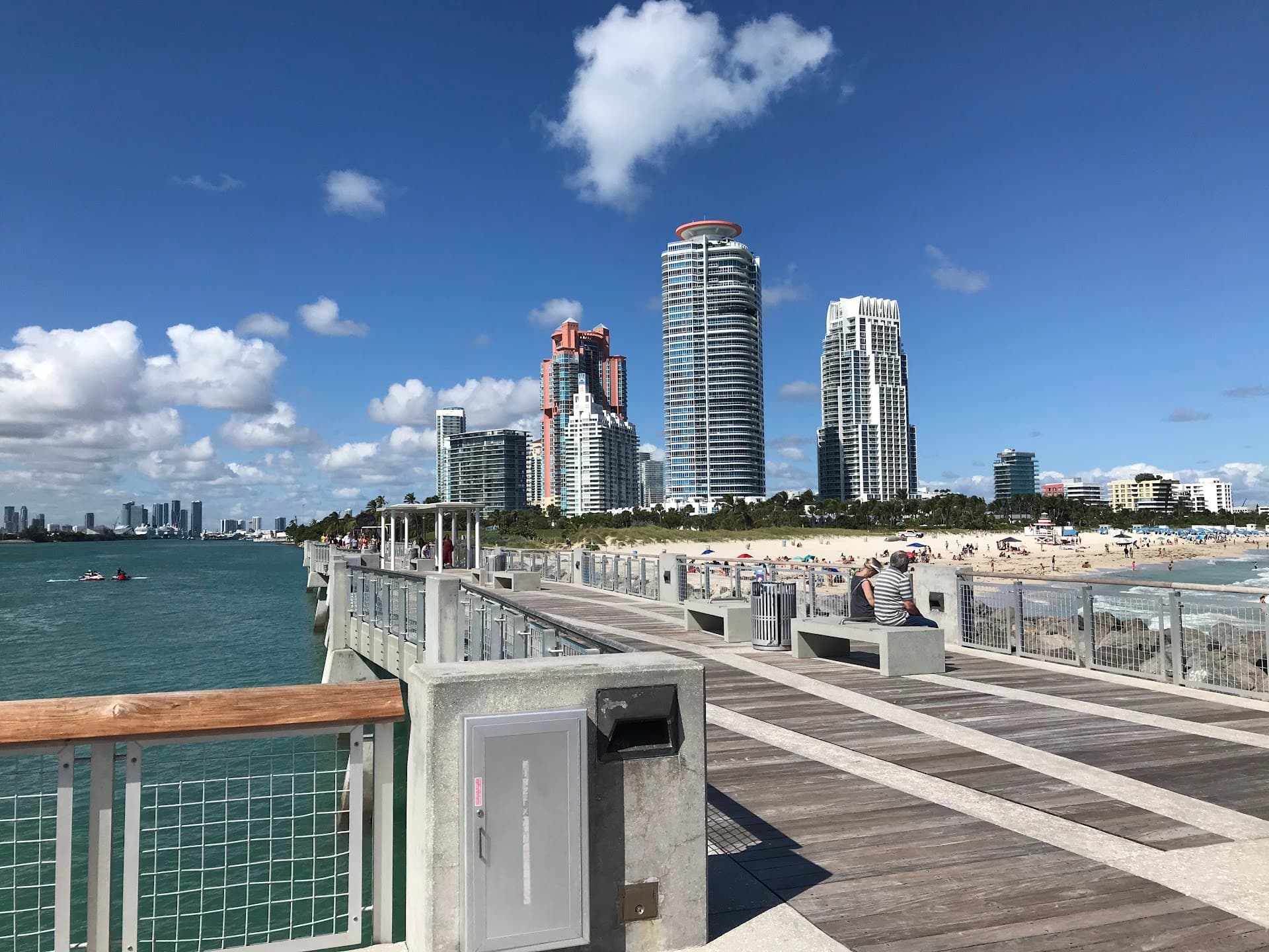 South Pointe Park Pier attraction in Miami Beach