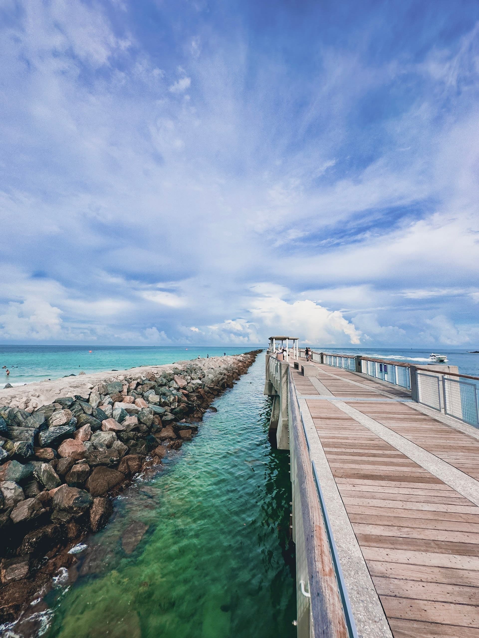 South Pointe Park Pier landmark in Miami Beach